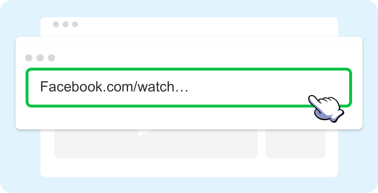 Copia il link video di Facebook